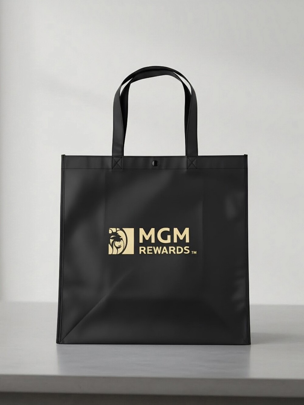 Black Reusable Tote Bag